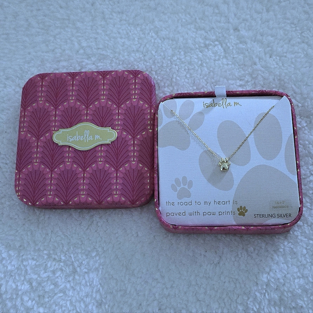 Isabella M. Dainty Gold💛 Paw🐾 Pendant Necklace - NIB - Picture 9 of 15